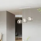 Lampada Elegante in Vetro e Metallo Made in Italy per Interni Raffinati - Aries Viadurini