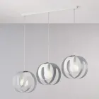Lampada Elegante in Vetro e Metallo Made in Italy per Interni Raffinati - Aries Viadurini