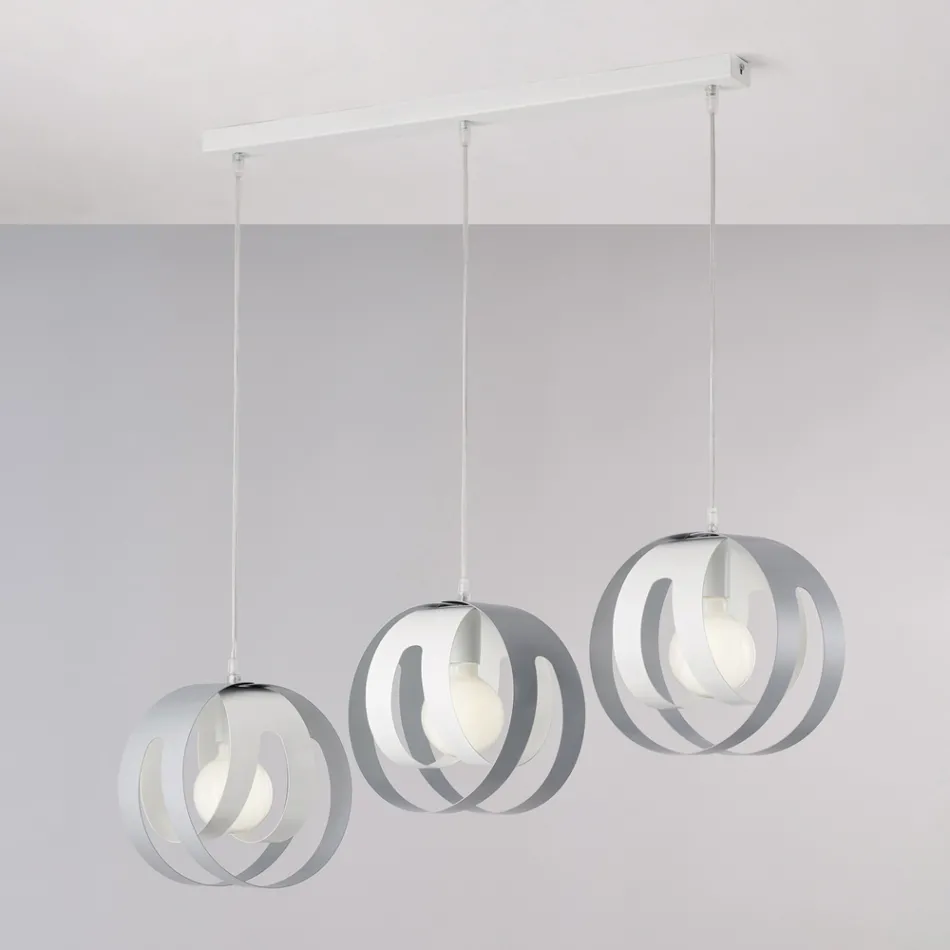 Lampada Elegante in Vetro e Metallo Made in Italy per Interni Raffinati - Aries Viadurini