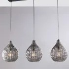 Lampada Elegante in Vetro e Metallo Made in Italy per Interni Raffinati - Atlas Viadurini