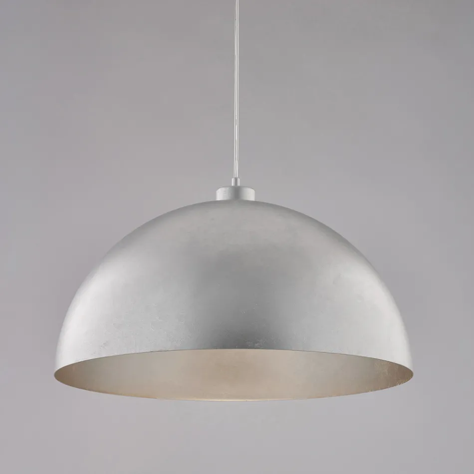 Lampada Elegante in Vetro e Metallo Made in Italy per Interni Raffinati - Deneb Viadurini