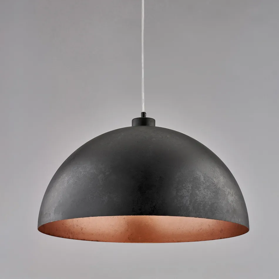 Lampada Elegante in Vetro e Metallo Made in Italy per Interni Raffinati - Deneb Viadurini