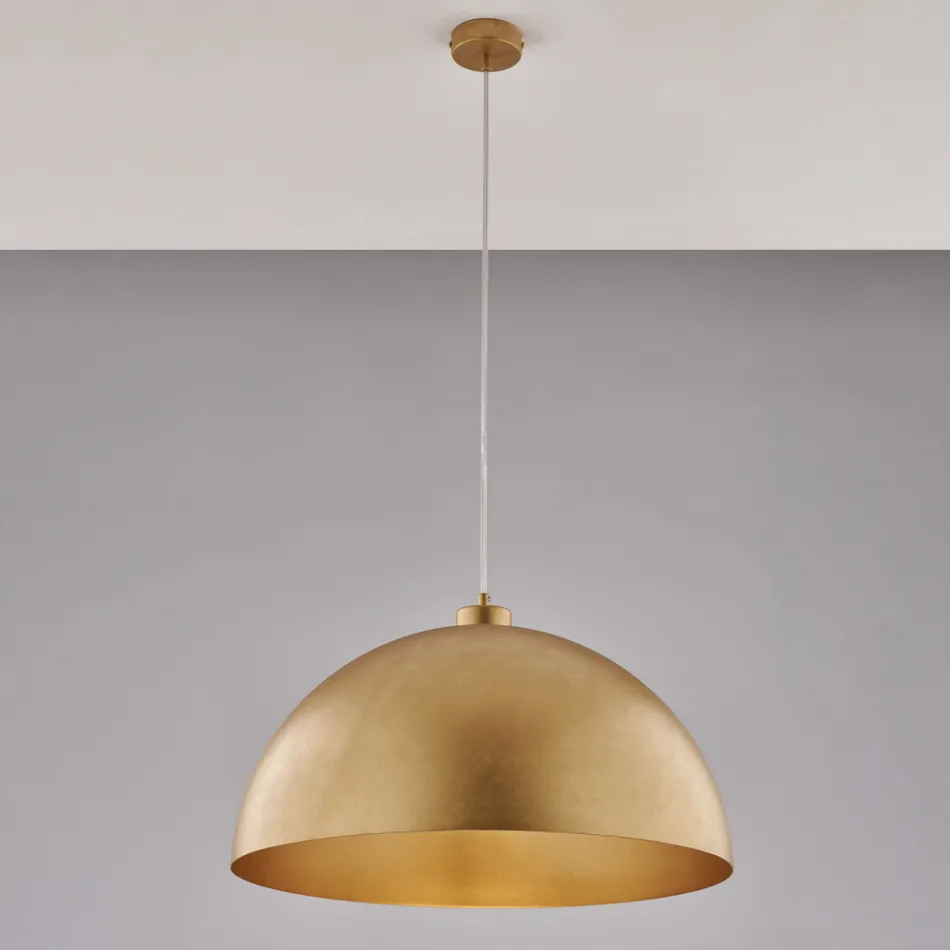 Lampada Elegante in Vetro e Metallo Made in Italy per Interni Raffinati - Deneb Viadurini