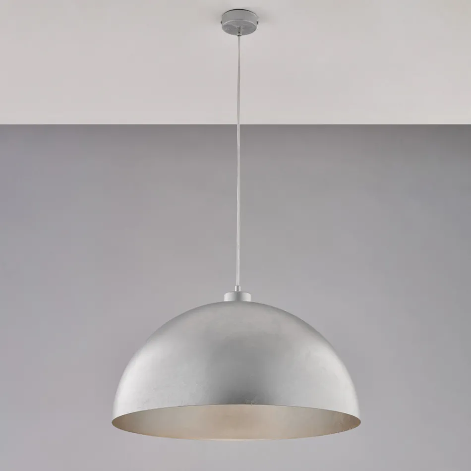 Lampada Elegante in Vetro e Metallo Made in Italy per Interni Raffinati - Deneb Viadurini