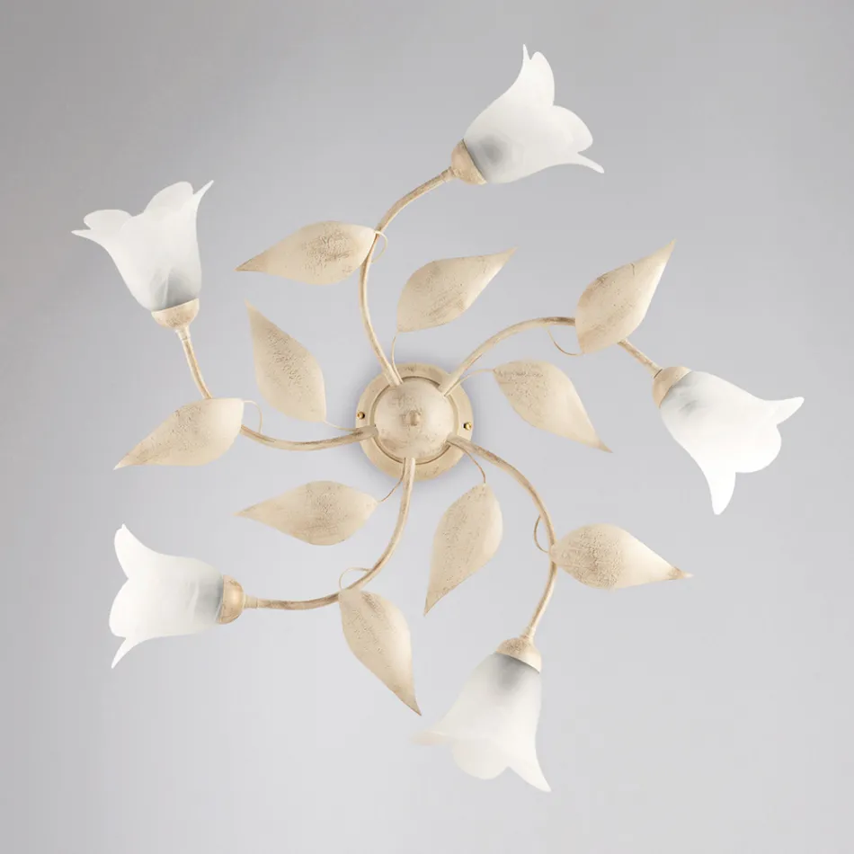 Lampada elegante in vetro e metallo Made in Italy per interni raffinati – Sirio Viadurini