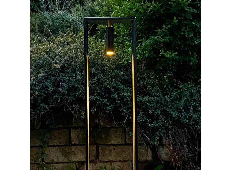 Lampada Giardino da Terra LED in Ferro e Alluminio Made in Italy - Torretta