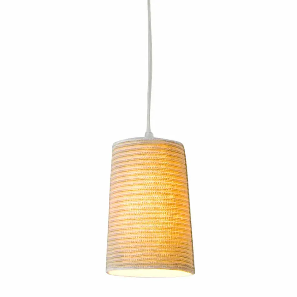 Lampada in nebulite e lana a sospensione In.es.artdesign Paint Stripe Viadurini