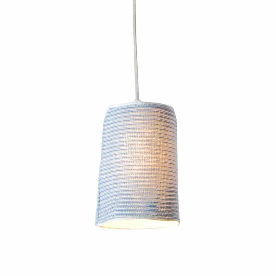 Lampada in nebulite e lana a sospensione In.es.artdesign Paint Stripe Viadurini