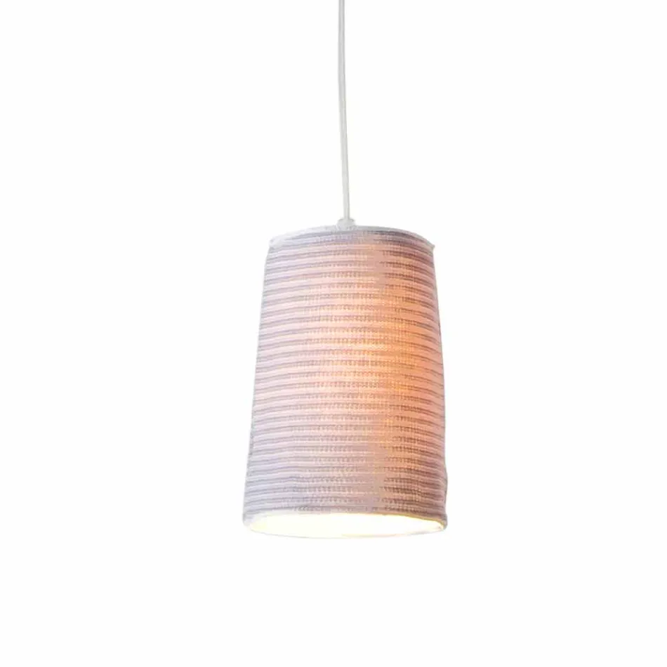 Lampada in nebulite e lana a sospensione In.es.artdesign Paint Stripe Viadurini
