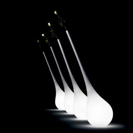 Lampada in Plastica di Design Vaso Portafiori Luminoso - Ampoule by Myyour Viadurini