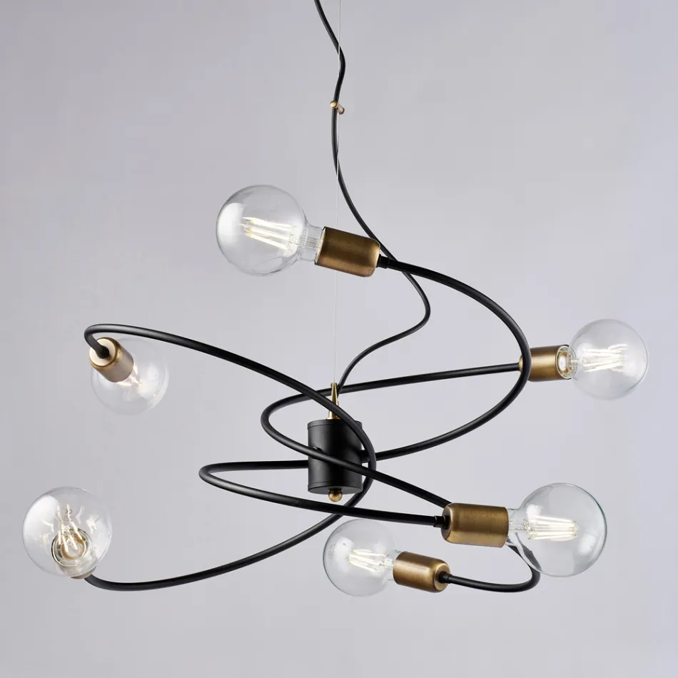 Lampada in vetro e metallo Made in Italy per ambienti raffinati – Venere Viadurini