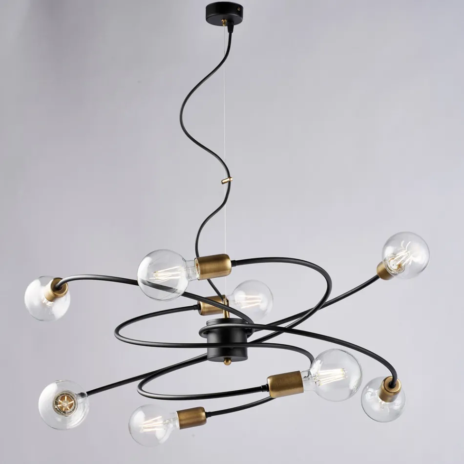 Lampada in vetro e metallo Made in Italy per ambienti raffinati – Venere Viadurini