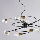Lampada in vetro e metallo Made in Italy per ambienti raffinati – Venere Viadurini