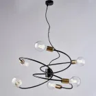 Lampada in vetro e metallo Made in Italy per ambienti raffinati – Venere Viadurini