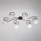 Lampada in vetro e metallo Made in Italy per interni raffinati – Cometa Viadurini