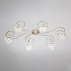 Lampada in vetro e metallo Made in Italy per interni raffinati – Cometa Viadurini