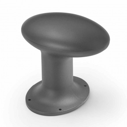 Lampada Led da Giardino in Ghisa Grigio o Marrone Design - Bitta by Il Fanale Viadurini