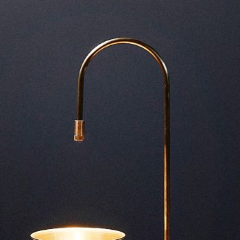 Lampada LED da Tavolo Vintage in Ottone e Ferro Made in Italy - Guizzo