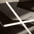 Lampada Led Moderna in Vetro Rigato dal Design Esclusivo Made in Italy - Lys Viadurini