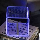 Lampada Led Rgb in Cristallo Acrilico Trasparente Decoro Laser - Robiola Viadurini