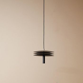 Lampada LED Sospesa in Ferro con Dettagli in Ottone Made in Italy - Comeo