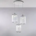 Lampada Moderna in Vetro e Metallo Made in Italy Ideale per Ogni Ambiente - Aquila Viadurini