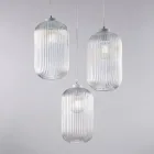 Lampada Moderna in Vetro e Metallo Made in Italy Ideale per Ogni Ambiente - Aquila Viadurini
