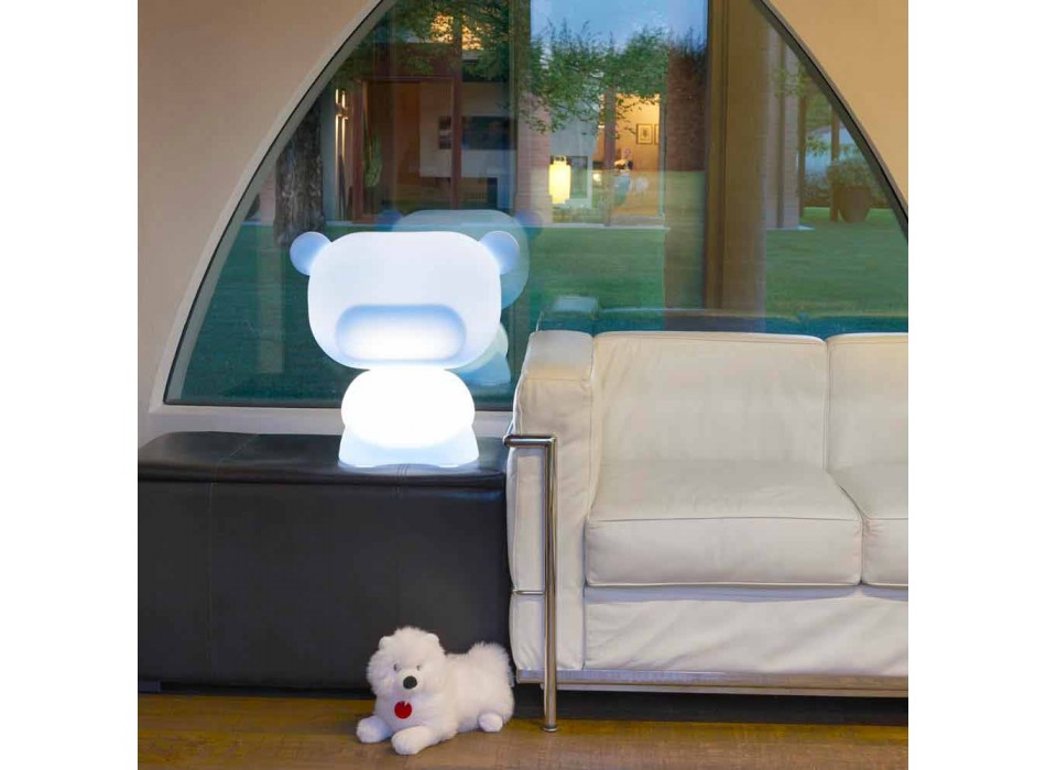 Lampada orso da tavolo luminosa Slide Pure colorata fatta in Italia