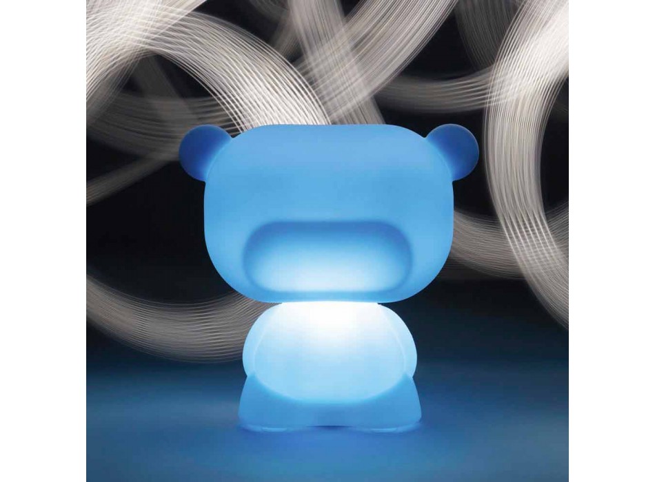 Lampada orso da tavolo luminosa Slide Pure colorata fatta in Italia