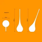 Lampada RGB da Terra Vaso di Decoro dal Design in Plastica - Ampoule by Myyour Viadurini