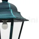 Lampada Sospensione da Esterno in Alluminio e Vetro Made in Italy - Bonaria Viadurini