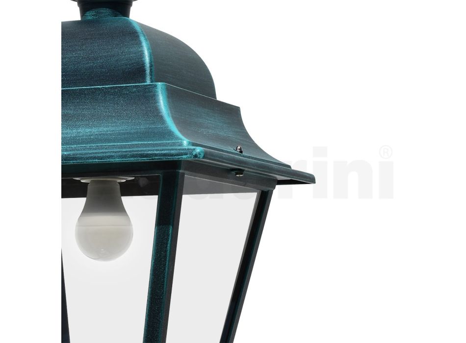 Lampada Sospensione da Esterno in Alluminio e Vetro Made in Italy - Bonaria Viadurini