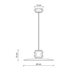 Lampada Sospensione in Ferro e Ceramica Fatta a Mano Industriale - Urban Viadurini