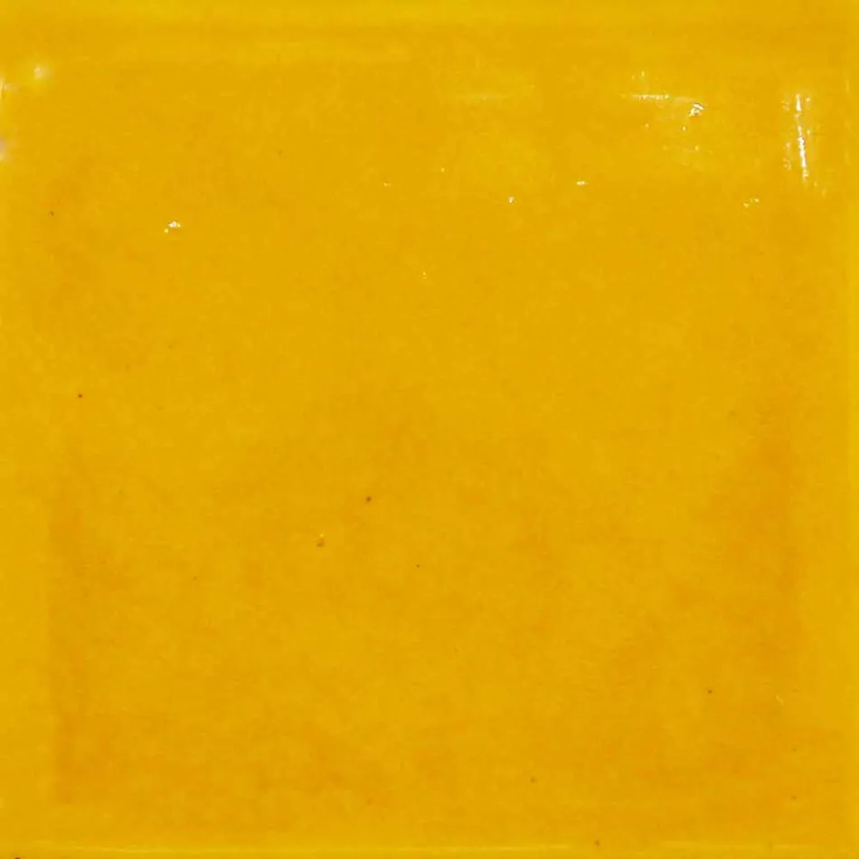 Lampada sospesa 42 cm in ottone e maiolica toscana Rossi - Toscot Viadurini