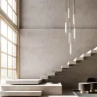 Lampada Sospesa a 1, 3 o 6 Luci in Ottone Design Moderno - Typha by Il Fanale Viadurini