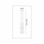 Lampada Sospesa a 1, 3 o 6 Luci in Ottone Design Moderno - Typha by Il Fanale Viadurini