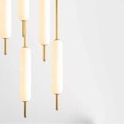 Lampada Sospesa a 1, 3 o 6 Luci in Ottone Design Moderno - Typha by Il Fanale Viadurini