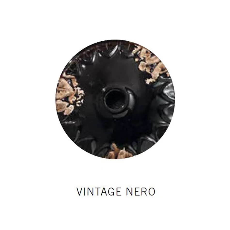 Lampada Sospesa Artigianale Industriale in Ferro e Ceramica - Industrial Viadurini