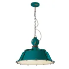 Lampada Sospesa Artigianale Industriale in Ferro e Ceramica - Industrial Viadurini