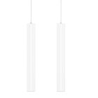 Lampada Sospesa Decorativa in Alluminio Bianco o Nero, 2 Pezzi - Rebolla Viadurini
