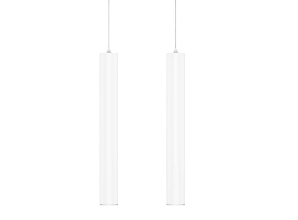 Lampada Sospesa Decorativa in Alluminio Bianco o Nero, 2 Pezzi - Rebolla