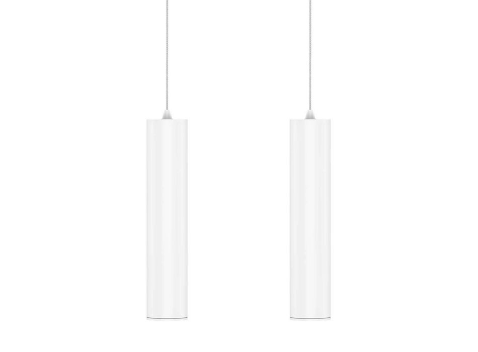 Lampada Sospesa Decorativa in Alluminio Bianco o Nero, 2 Pezzi - Rebolla