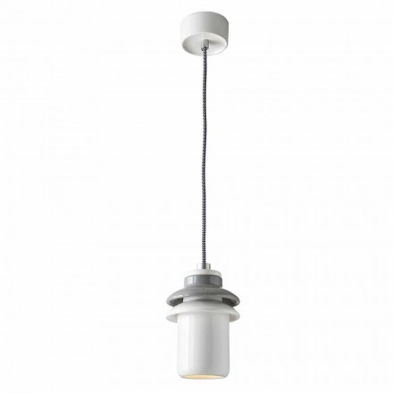 Lampada sospesa di design moderno in ceramica fatta in Italia Asia Viadurini