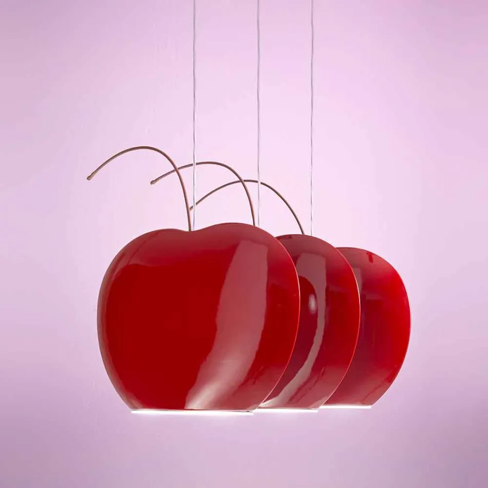 Lampada Sospesa in Ceramica a Forma di Ciliegia – Fruits Aldo Bernardi Viadurini