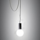 Lampada sospesa in ferro e ottone di design fatta in Italia Thea Viadurini
