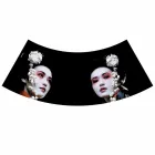 Lampada Sospesa in Lino Antracite con Stampa Interna Design 2 Misure - Bramosia Viadurini