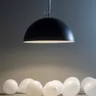 Lampada sospesa in resina In-es.artdesign Mezza Luna Lavagna moderna Viadurini