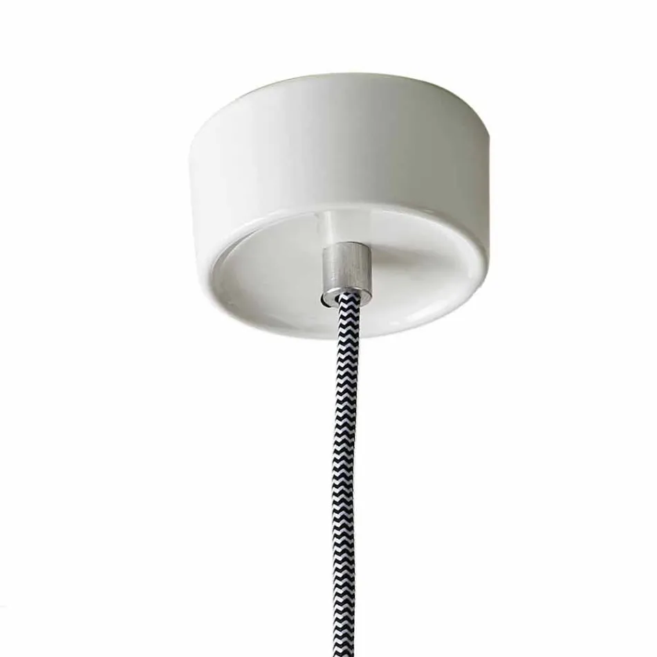 Lampada sospesa moderna in ceramica e alluminio made in Italy Asia Viadurini