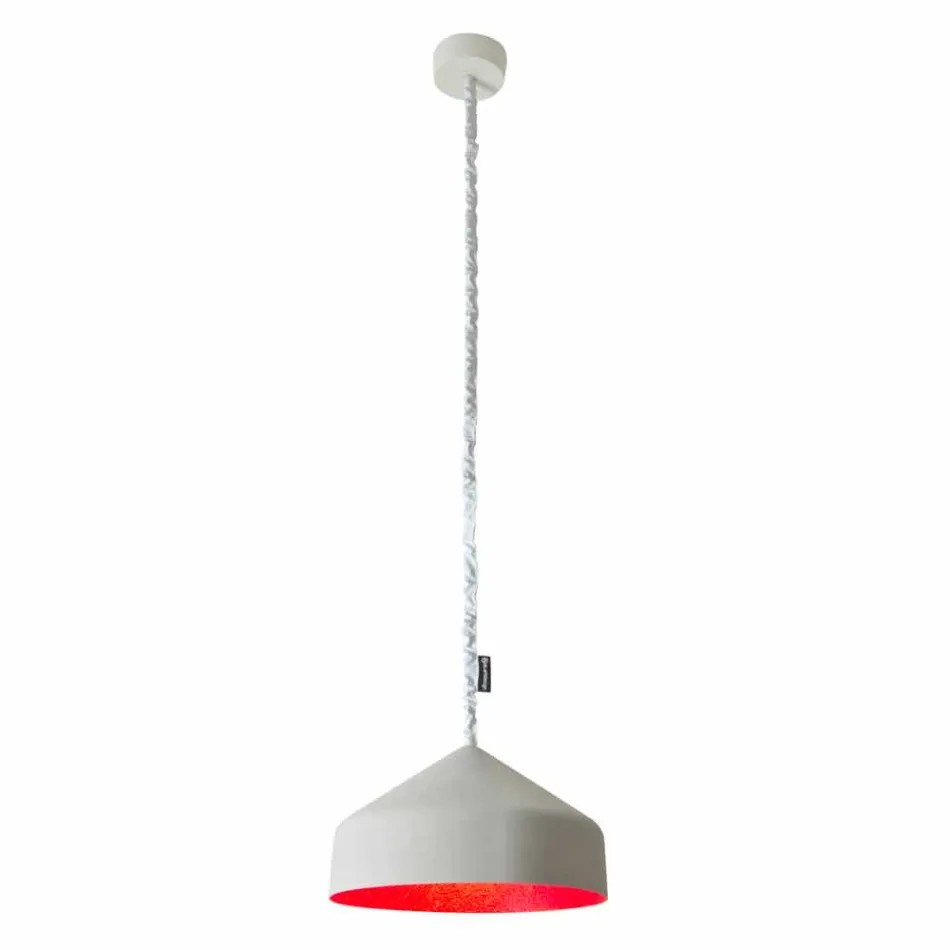 Lampada sospesa moderna In-es.artdesign Cyrcus Cemento verniciata Viadurini