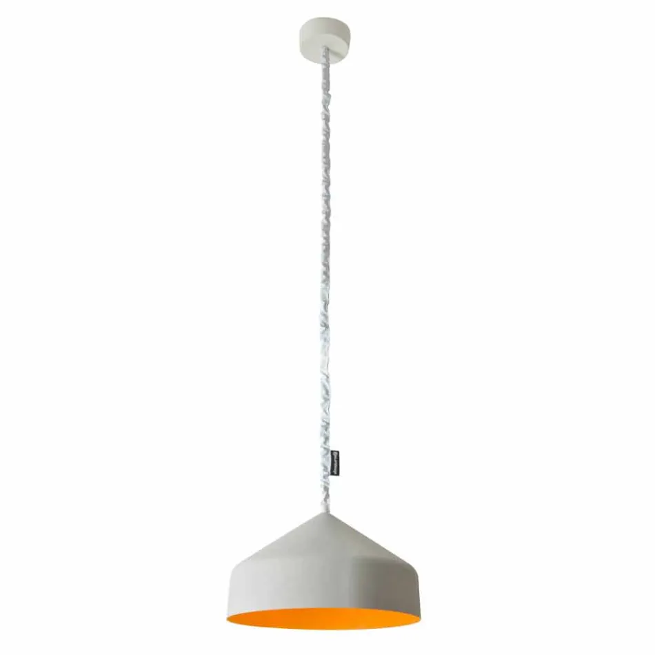 Lampada sospesa moderna In-es.artdesign Cyrcus Cemento verniciata Viadurini